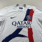 Nike Paris Saint-germain Jersey Mens Large Gray Dri-fit Psg Stadium Away 2025