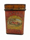 Vintage Metal Kitchen Canister Set W  Tray Imperial Flour Munarch Cocoa Mota   s