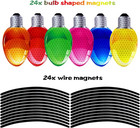 Reflective Light Bulb Magnets For Car Christmas Decorations And Holiday Decor