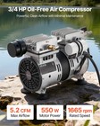 Vevor Pond Aerator For Lake Up To 3 Arces 5 2cfm 3 4hp Air Compressor 550w Motor