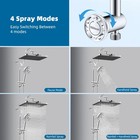 13 Inch High Pressure Shower Head Combo Handheld Spray With Extension Shower Arm