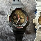 Casio G-shock 3 Watch Lot Ga-100 G-7900a Ga-7100 W  Rep Band   Need Batteries