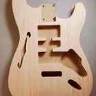 Thinline Strat Body   Unfinished   Cnc Made In Texas   Built To Order