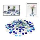 1200 Pcs Mixed Color Glass Gem  Pebbles  Mosaic Tile  Marbles Vase Filler  12lb 