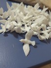 Vtg Lot Miniature Plastic Birds   30 Birds  White Flying Doves
