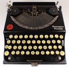 Antique Vtg 1923 Remington Standard Portable Typewriter No 1 W Black Case Pop-up