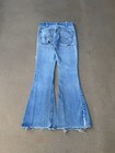 Vintage 70s Levi   s 684 Big E Orange Tab Bellbottom Hippie Distressed Jeans 29x32
