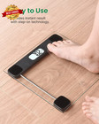Digital Bathroom Scale For Body Weight     Accurate Slim Glass 400 Lbs Black