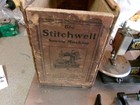 Antique Child   s Miniature Stitchwell Sewing Machine W box   Clamp 1920 s D  Nice