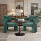 Modern 3-leg Chenille Dining Chair With Ergonomic Arms   Removable Pillow  Comfy