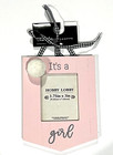 Baby s It s A Girl Christmas Ornament 2024 Photo Frame Pink The Christmas Shoppe