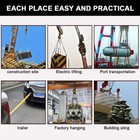 2  6ft 10000lbs Eye eye Web Lifting Sling Flat Loops Rigging Towing Hoist Straps