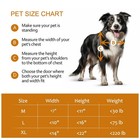Dog Door For Sliding Glass Door  Adjustable Height 75 3 5  To 80  Sliding Doo   