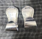     lot Of 2 Fancy Ornate Vintage To Antique Silverplated Napkin Clips     