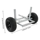 1500 Lbs Capacity Log Skidder Heavy Duty Log Holder  Log Dolly With Chain Silver