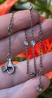Vtg Silpada Sterling Silver Ankle Bracelet Anklet Cz Station Adjustable 925 Read