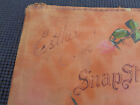 Vintage Leather Top Snapshots Photo Album Scrapbook