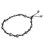 Amazing Gemstone Silver Hematite Anklet Ankle Medium  