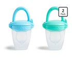 Munchkin Silicone Baby Food Feeder 2 Pack 4  Months Bpa Free Blue Green