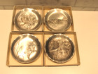 Vintage Aluminum Coasters  Wendell August Forge  Wildlife  Set Of 4
