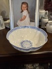 Vintage Chinese Dogs Hand Painted Eggshell Porcelain Bowl Orig Box Look