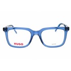 Hugo Men s Eyeglasses Black Blue Plastic Square Full Rim Frame Hg 1300 0d51 00