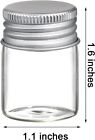  36 Pack 15ml Empty Glass Jars With Screw Aluminum Caps  0 5oz Mini Cosmetics 