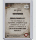 Topps Walking Dead Season 5 David Morrissey governor Autograph Card   99 