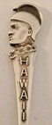 Vintage Figural King Kamehameha Sterling Silver Souvenir Spoon Hawaii Nice