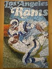 1971 Vintage Springbok Mini Nfl Jigsaw Puzzle Los Angeles Rams Complete