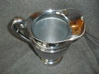 Vtg  Cromwell Silver Mfg Chromium Water Pitcher