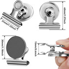 Magnetic Clips  12 Pack Heavy Duty Refrigerator Magnet Clips  Fridge Magnets Str