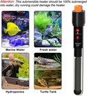 200watt Aquarium Heater For 25-50 Gallon Fish Tank  Adjustable Submersible He   