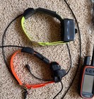 Garmin Alpha 100 Gps Dog Tracking   Training System With 2 Collars  works Great 