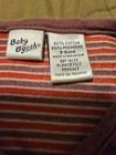 Vintage Baby Oshkosh B gosh Romper 3-6 Months Red Velour Striped Train Overalls