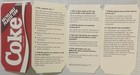 Vintage 1980s Coke Coca Cola Plastic Can Pamphlet  Biggest Flop In Coke History 