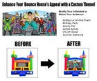 Crossover Inflatable Jumping Castle Bounce House Commercial Rainbow Kids Jumpers