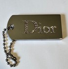 Vintage Christian Dior Sparkling Crystal Dog Tag Compact