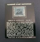 Cloisonne Stamp Masterpiece Csm - 53 W  Australia - Scott No  1 Fine Silver