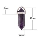 Quartz Chakra Crystal Heal Point Cut Gemstone Pendant Reiki Necklace Xmas Gift