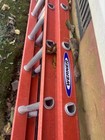 Werner Fiberglass Extension Ladder  Red Aluminum Extension Ladder Hooks vgroove
