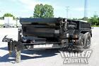 New 5 X 10 10k Gvwr Scissor Hoist Hydraulic Power Up   Down Dump Trailer Hauler