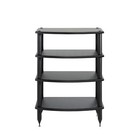 Pangea Audio Vulcan Four Shelf Audio Rack Media Stereo Stand Carbon