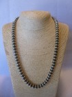 Elegant Black And Silver 925  Hematite Native American Southwestern Necklace