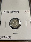 1840-p With Drapery Seated Liberty Silver Half Dime H10c Xf  Type 3  Stars Obv 