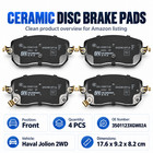 Front Ceramic Brake Pads For Haval Jolion 2wd Oe 3501123xgw02a 4pcs