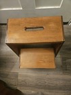 Vintage Wood Step Stool With Fold Out Step