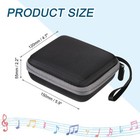 Guitar Picks Holder Box Nylon Acoustic Electric Guitar Pick Case Bag Grey