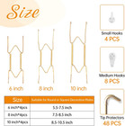 12 Pcs Plate Hangers For The Wall  6 8 10 Inch Invisible Decorative