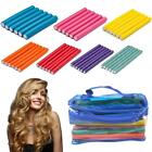 42pcs Salon Heatless Flexible Hair Rollers Curlers 7  Soft Foam Curling Rods New